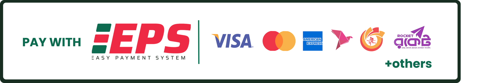 Pay with EPS — Visa, Mastercard, bKash, Nagad, Rocket and more
